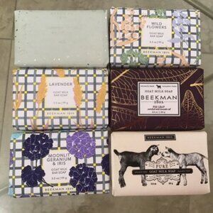 Beekman 1802 Goat Milk Soap 3.5 oz. each bar (LOT OF 6)  BRAND NEW.
